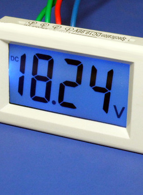 D85-30液晶数字直流电压表DC0-199.9V 四根线