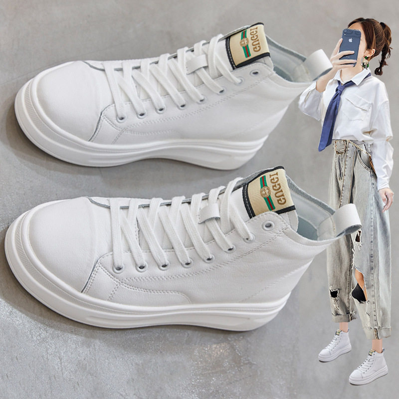 真皮厚底内6cm女鞋小码313时尚休闲鞋