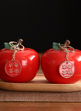 红苹果桌面玄关装饰品摆件小礼品