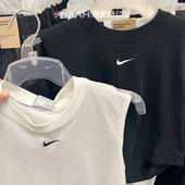 Nike耐克女子夏刺绣小勾圆领运动休闲透气无袖 背心T恤AR3204 010