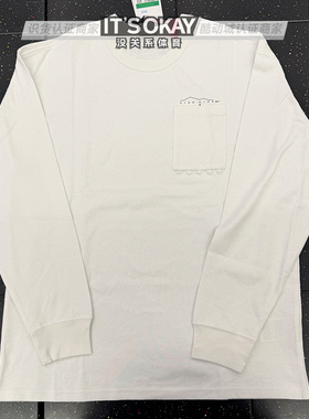 NIKE/耐克男子PREM口袋印花简约圆领运动休闲打底衫长袖T恤IF0369