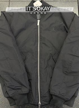 JORDAN男士复古防风立领保暖f飞行服棉衣夹克休闲运动外套FV7268