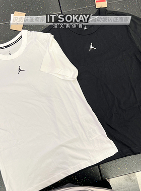 Jordan男子Dri-FIT速干篮球透气纯色短袖休闲运动T恤 FN5830-100