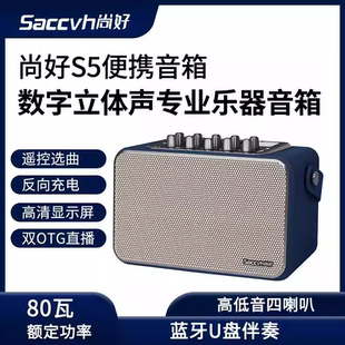 尚好S5电吹管专用音箱户外便携直播内录K歌功率80W音响全新正品