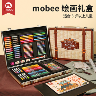 mobee儿童画画套装 绘画工具小学生画笔礼盒初学画画全套美术用品