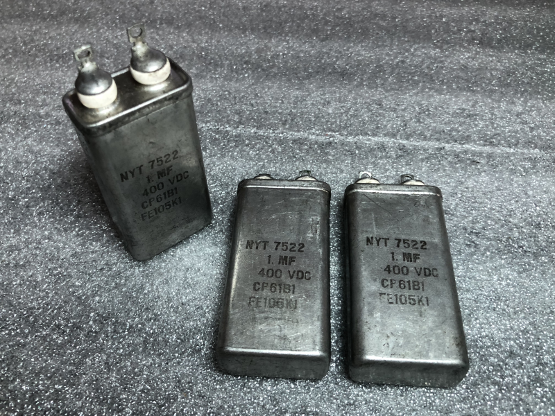 古董美国高压胆机耦合油浸电容