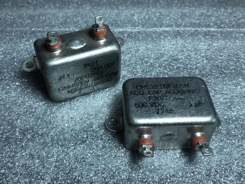 古董 美国 ACU-CAP ACUSHET 600V 1UF 铜壳胆机耦合分频油浸电容