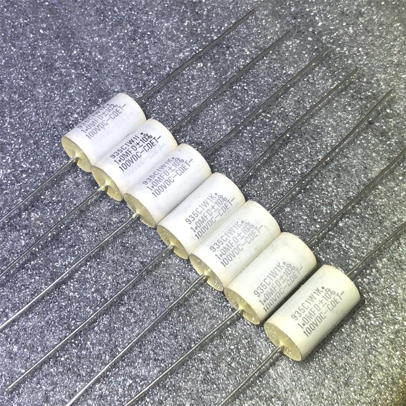全新美国 CDE 935C 1uf 100v 105k 粗铜脚金属化聚丙烯薄膜电容