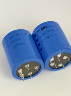 全新 荷兰 飞利浦 BC LL 051系 47000UF 16V DC 音频滤波电解电容