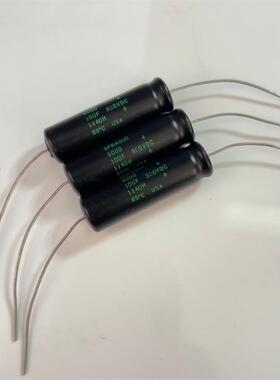 美国思碧 SPRAGUE 500D系 10UF300V DC 发烧轴向阴极电解电容