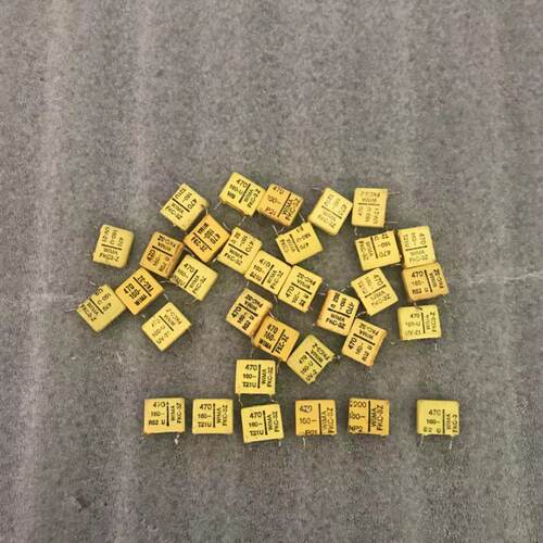 二手 德国“仙丹”黄色的WIMA  FKC3系列 0.00047uf/160V 470pf
