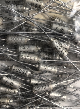 美国 SPRAGUE思碧 150D系 1.2UF代1UF 50V 轴向音频钽电解电容