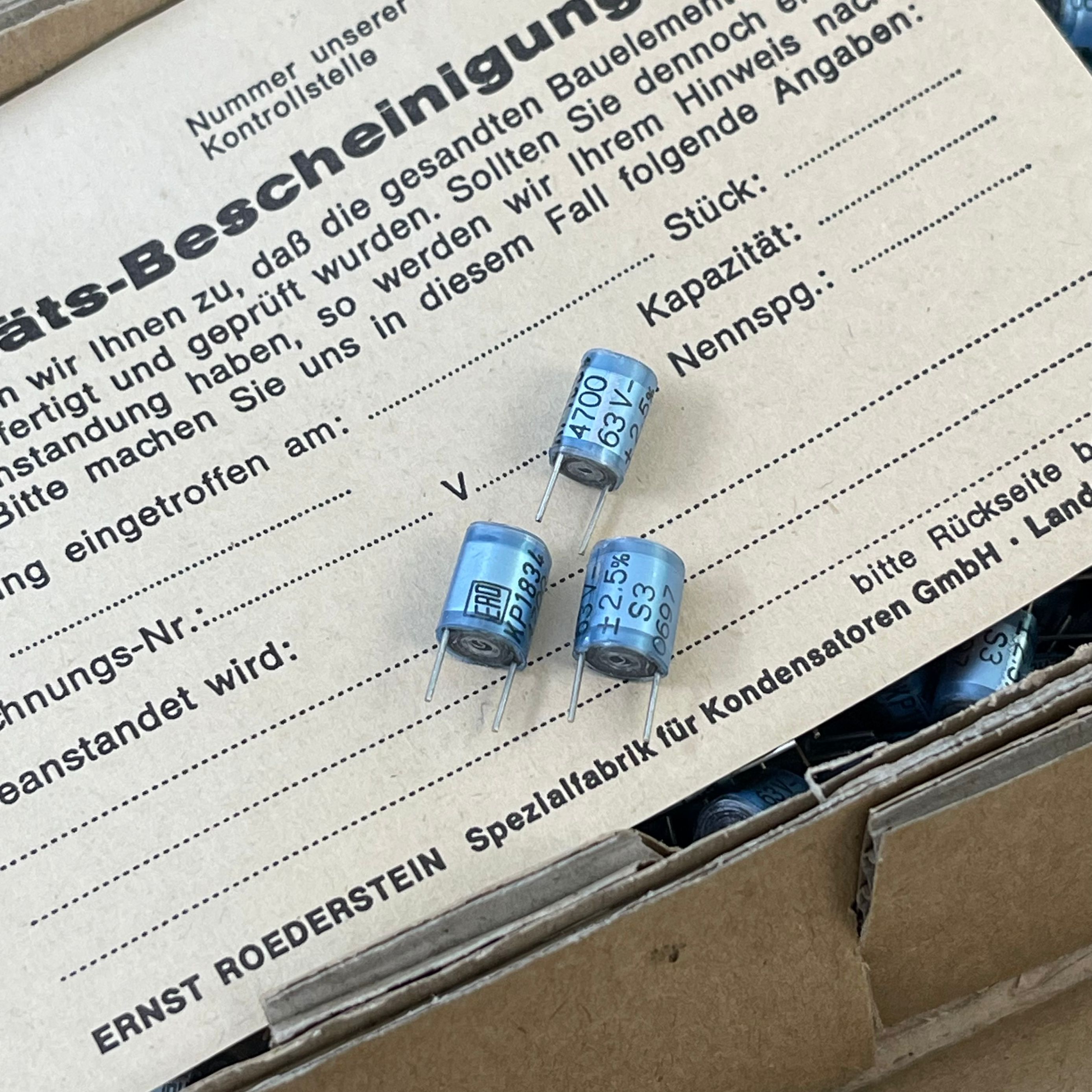 ERO音频电容4700pf63v