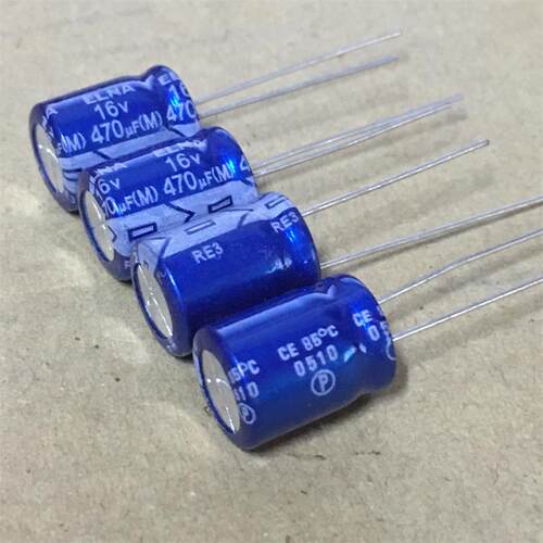 全新 日本 ELNA 伊娜 蓝袍 RE3系 16V 470UF 发烧音频电解电容