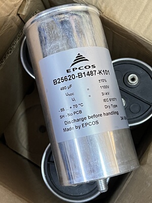 全新原箱 EPCOS  B25620-B1487-K101 480UF 1100V 高压滤波电容器