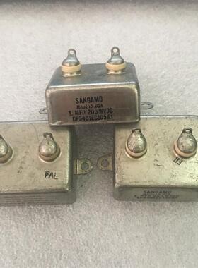 古董 美国SANGAMO山姆 1UF200V 铜壳 胆机发烧耦合油浸电容