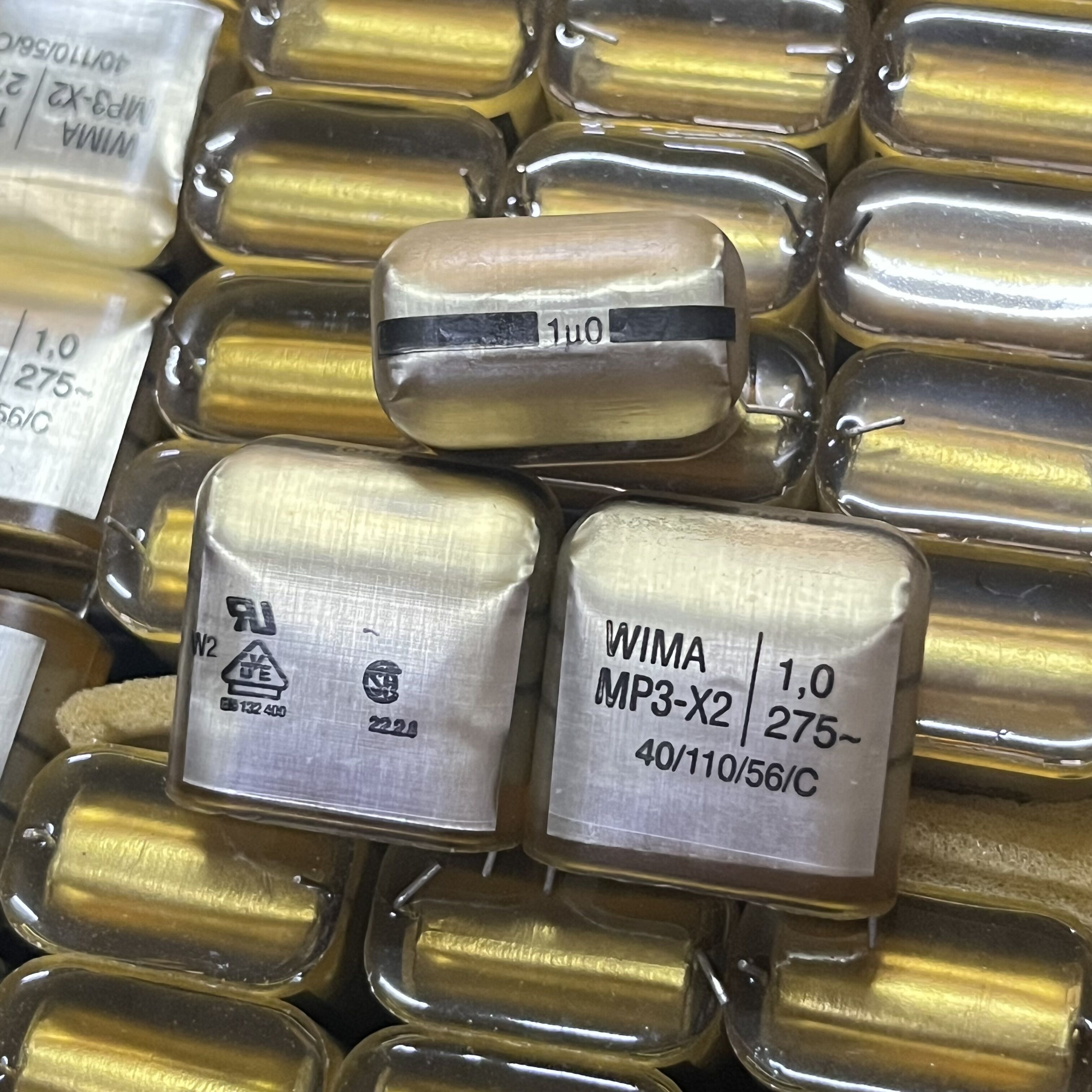 原盒 德国 WIMA威马 MP3-X2 1UF 275V AC 铜脚耦合电容