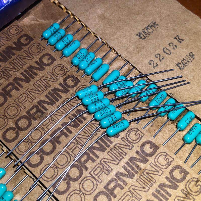 原包made in usa corning 大d cgw 50v 0.22uf音频电容