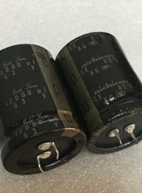 日本尼康 nichicon 手写系列 KG-M 12000UF 63V 音频滤波电解电容
