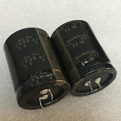 日本尼康 nichicon 手写系列 KG-M 12000UF 63V 音频滤波电解电容