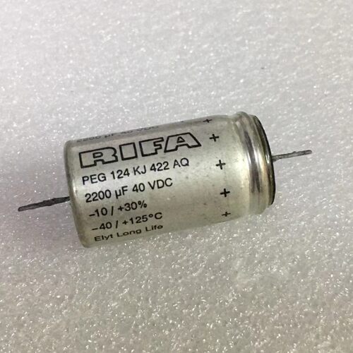 拆机 瑞典 RIFA PEG124系列 40V 2200UF 长寿命 发烧音频电解电容
