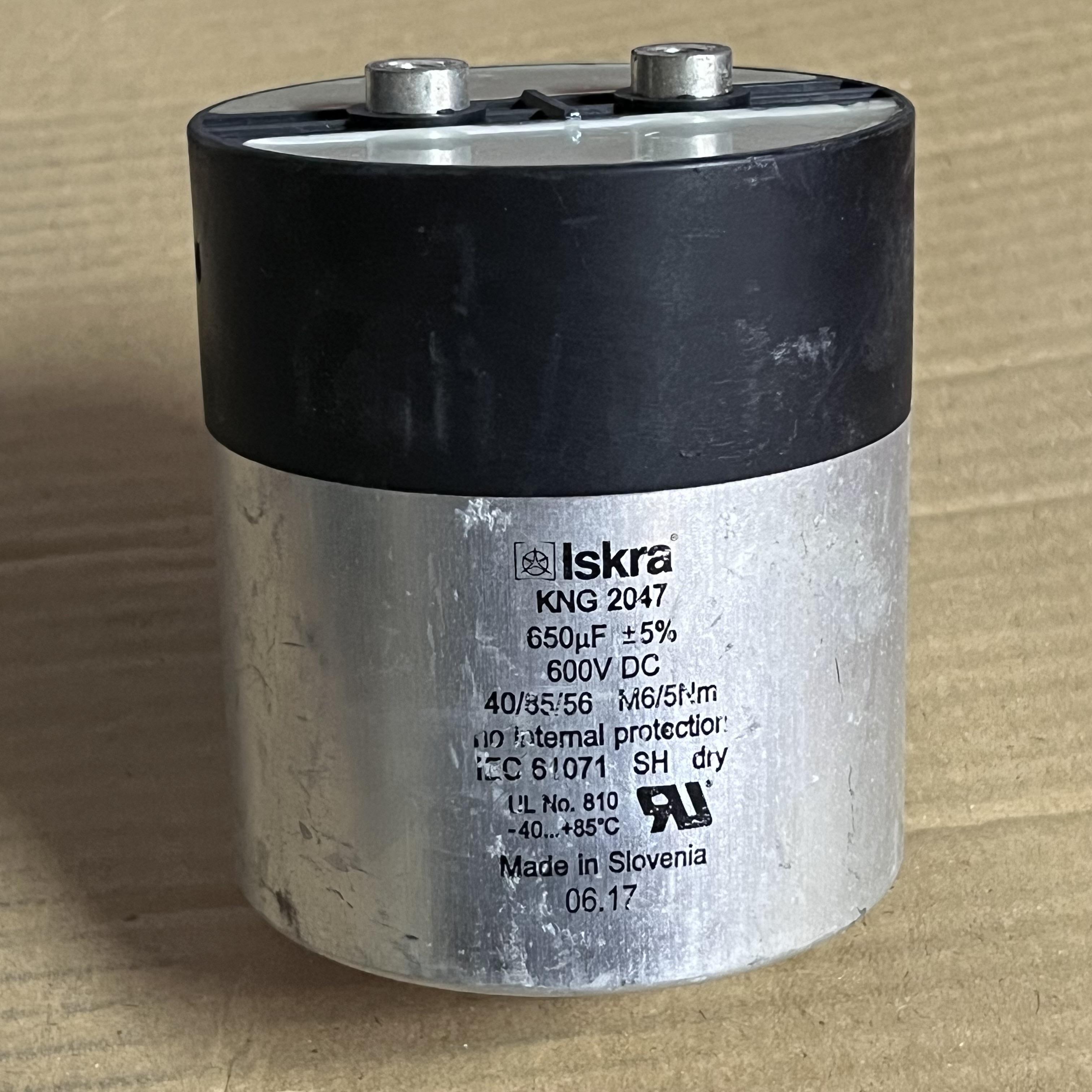拆机 意大利Iskra KNG2047系列  650UF 600V DC 滤波薄膜无极电容