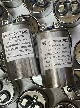 原箱美国 Aerovox  Z73S2435PN系 35UF 240V.AC 滤波油浸无极电容