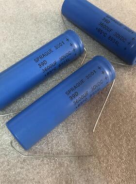 全新美国SPRAGUE 思碧39D系列3600UF30VDC 音频滤波电解电容
