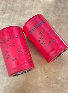 拆机意大利 ltelcond 艾特康ACC 330UF450V 胆机高压滤波电解电容