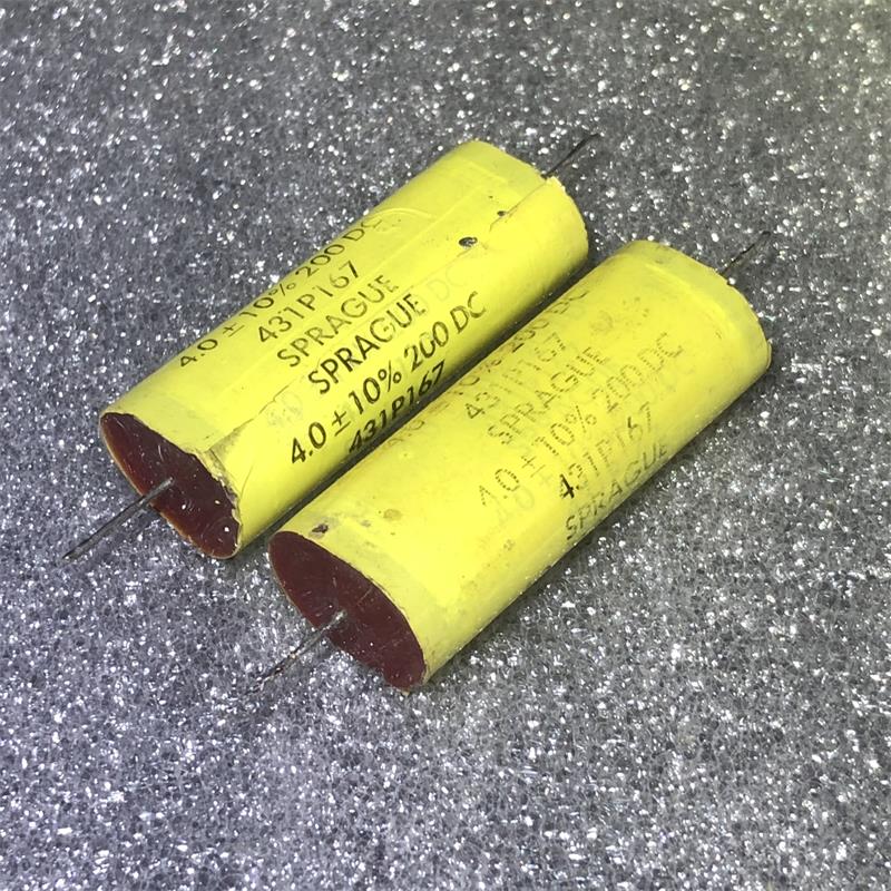 拆机美国SPRAGUE红头思碧 431P系 4UF 200V 耦合分频无极薄膜电容