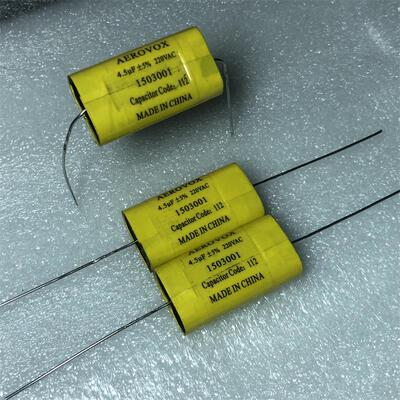 全新美国AEROVOX 4.5UF 220V AC 粗铜脚音频薄膜无极电容
