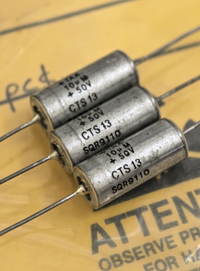 TAAC106M050 美国 AVX 106M 10UF 50V DC 发烧轴向音频钽电解电容