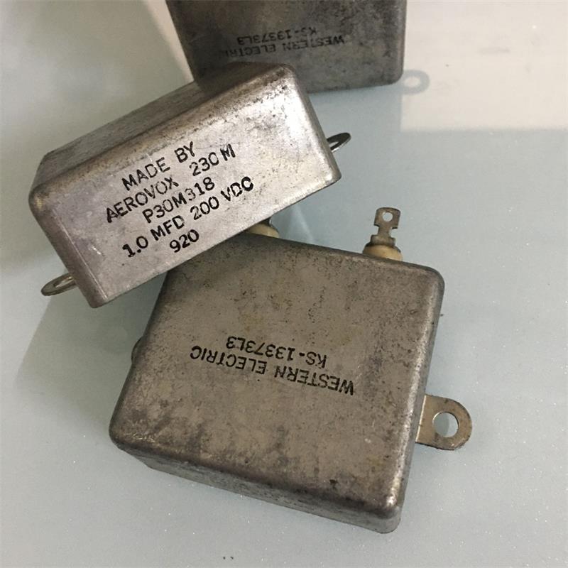 古董美国分频耦合油浸电容