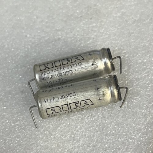 拆机 瑞典RIFA PEG124PE2470Q系列 47UF 100V 发烧音频电解电容