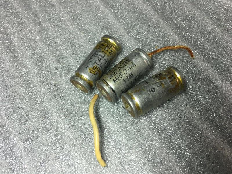 古董美国轴向油浸耦合无极电容