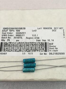 正品 美国 SPRAGUE 思碧 150D系 22UF 15V 发烧轴向钽电解电容