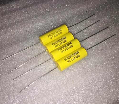 美国PROFICIENT mpt 2.2UF100VDC 发烧轴向音频无极电容