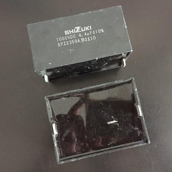 日本 SHIZUKI  指月 4.4UF1000V DC 胆机高压滤波无极电木壳电容