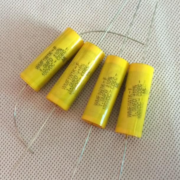 全新原装 美国 CDE 1UF 100V DC 105 轴向发烧耦合音频电容
