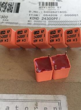 老款西门子SIEMENS 0.0243UF 代 0.022uf  63V 红头对角锡箔电容