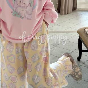 长袖 卫衣棉家居服卡通小狗可外穿慵懒少女 PUPPY春秋新款 CHERRY