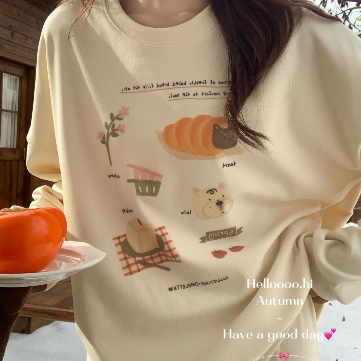 德绒新款~little puggy秋冬新款卡通亲肤绒家居服套装慵懒睡衣