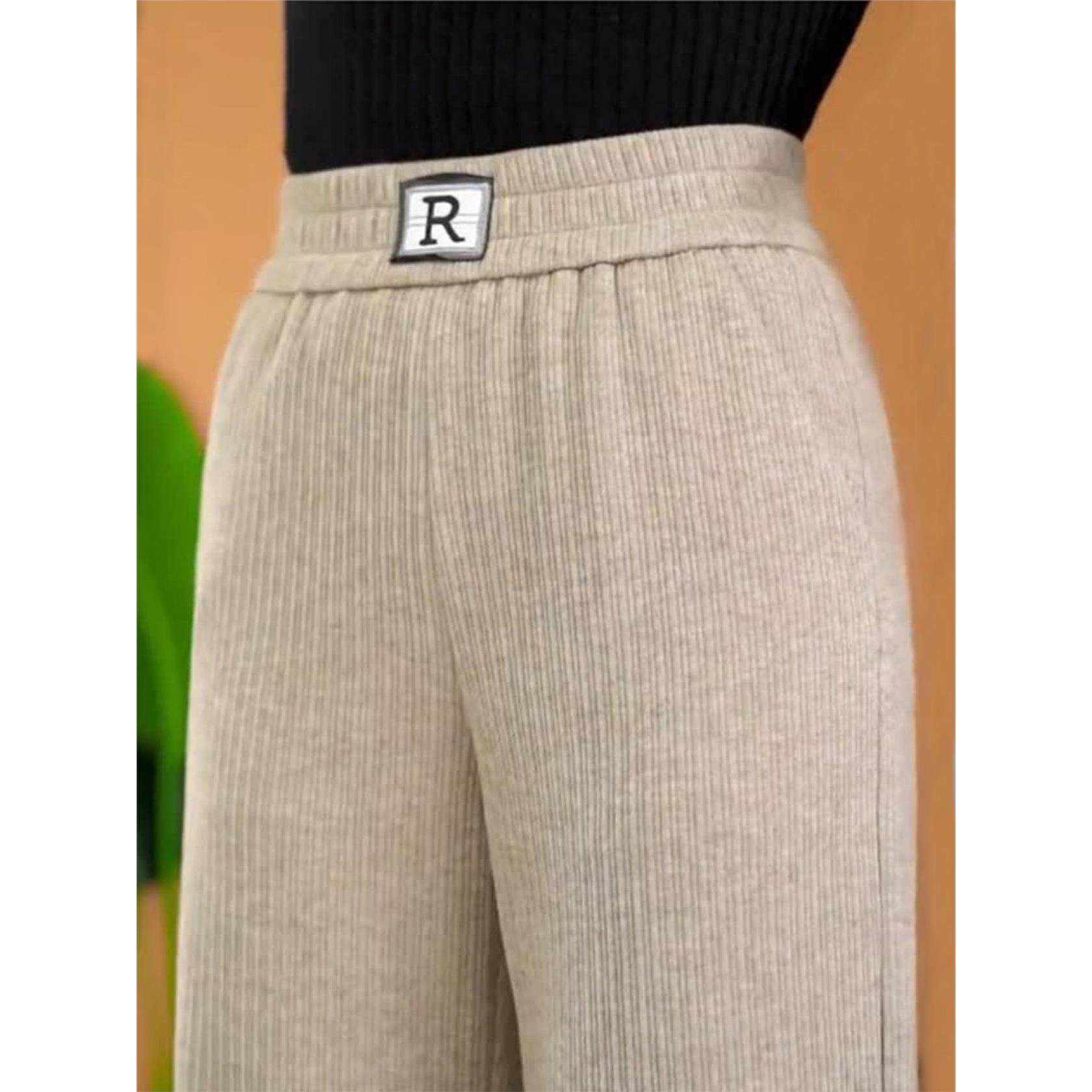 燕麦色阔腿裤女秋冬加绒慵懒松弛感裤子2025新款显瘦秋季直筒裤子,女装/女士精品,大码裤装,淘宝优惠券,粉丝福利购,淘宝优惠卷