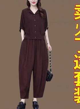 高档冰丝套装女夏季新款