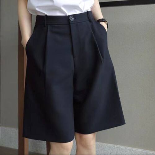 西装五分裤女春夏宽松显