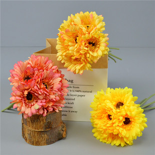 仿真非洲菊手扎花 扶朗菊把花工程装饰花束花坛装饰花家居摆放花