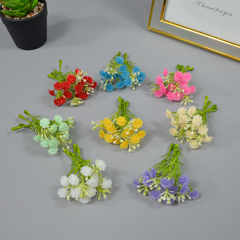 仿真软胶满天星花串客厅插花摆件