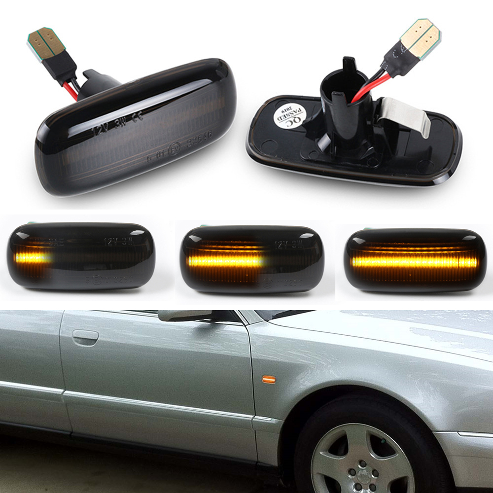 奥迪A2 A3 8L A4 B5 A6 4B C5 A8 4D TT 8N LED叶子板流水转向灯