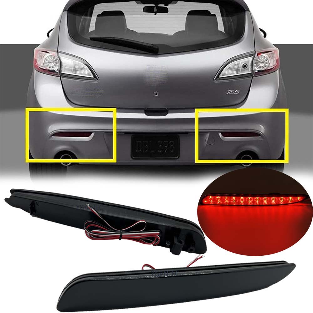 适用于10-13款马自达3改装后杠灯马3后保险杠灯LED后尾灯刹车灯