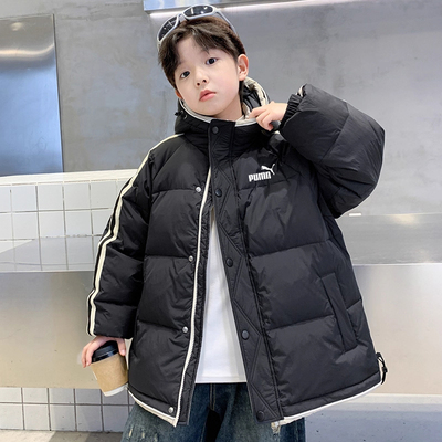 奥莱专柜男童冬羽绒棉服保暖棉袄